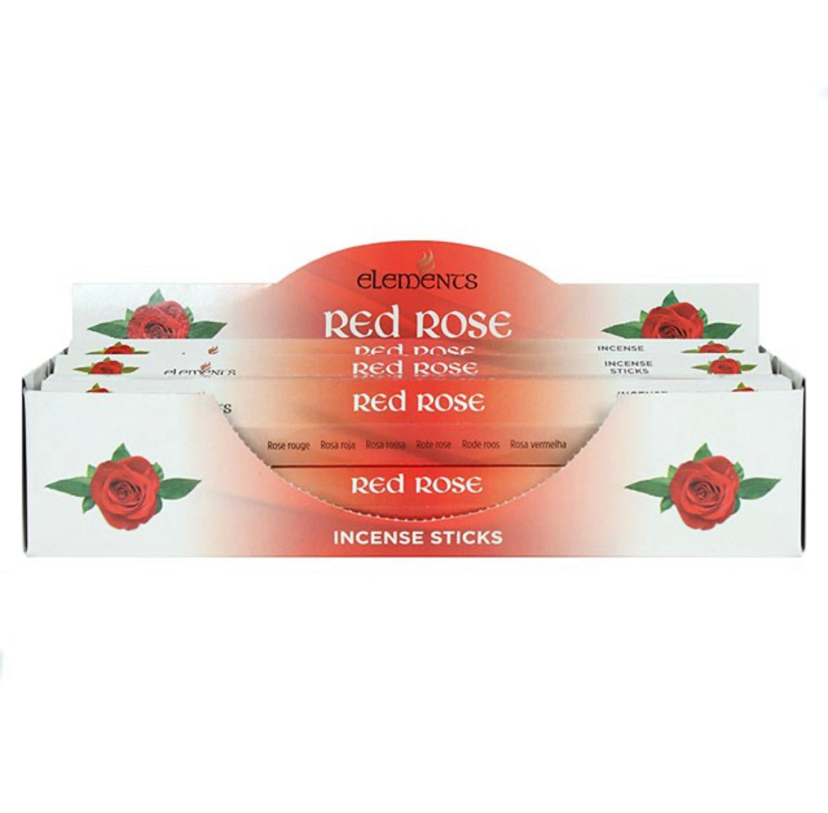 6 Packs of Red Rose Incense Sticks