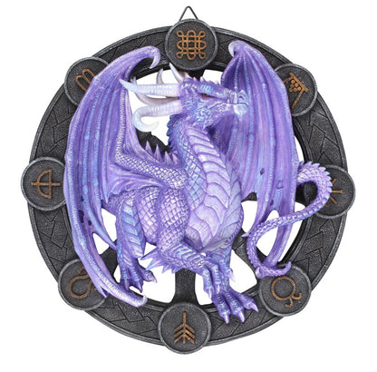 Samhain Dragon Resin Wall Plaque By Anne Stokes