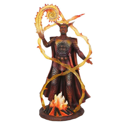 Fire Elemental Wizard Figurine By Anne Stokes