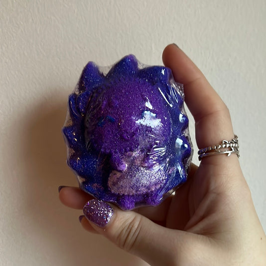 Purple Hedgehog Bath Bomb