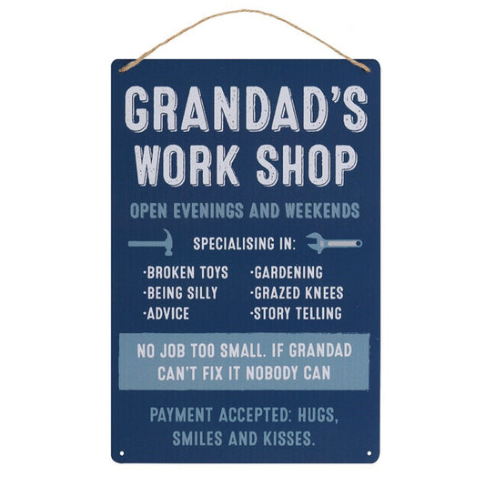 Grandad’s Workshop Metal Sign