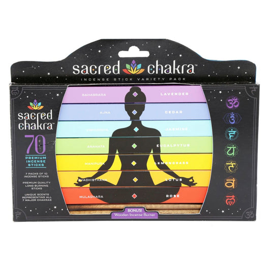 Sacred Chakra Incense Sticks Gift Pack