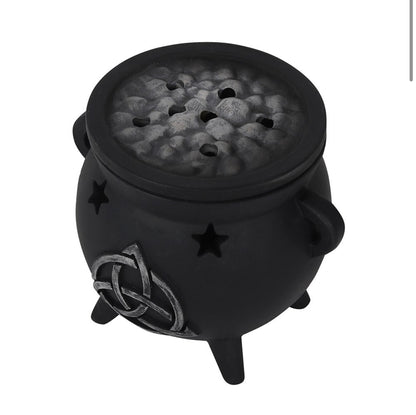 Triquetra Cauldron Incense Cone Holder