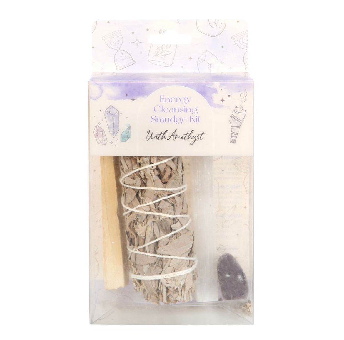 Smudge Kit With Amethyst Crystal