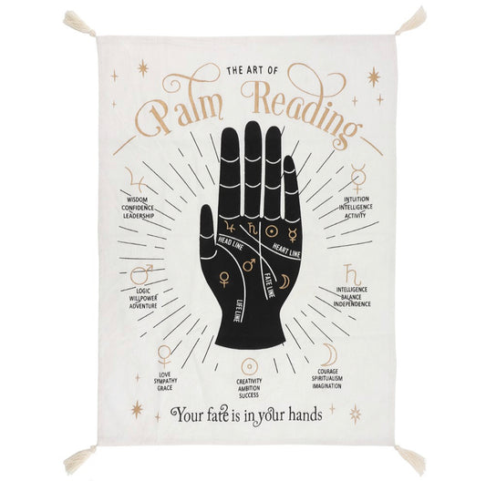 Large Palm Reading Wall Tapestry