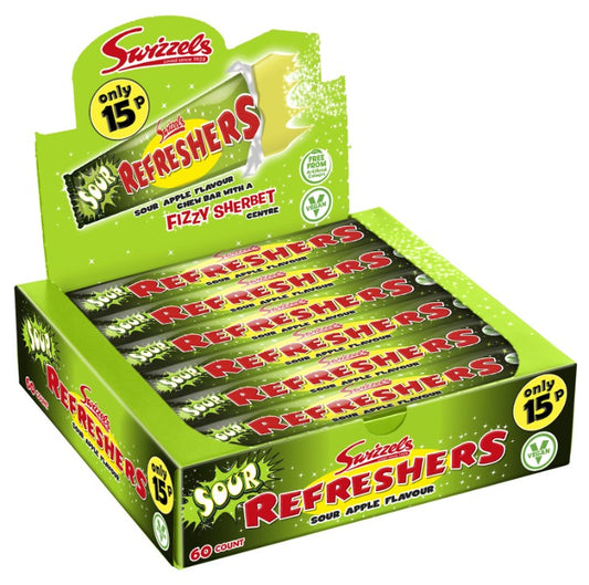 Refreshers Sour Apple Bars x60